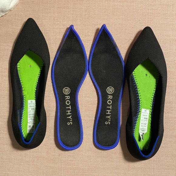 Rothy’s The Point Flats Size 8 Black - Picture 7 of 7